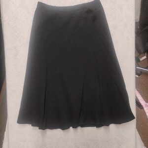 Vintage CRC Black Wool Knit A-Line Maxi Skirt Women’s Small Minimalist Flowy 90s